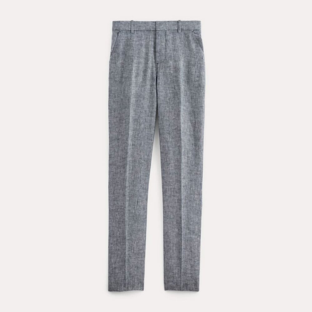 Everlane Linen Trouser in Navy Chambray, Size 32x30